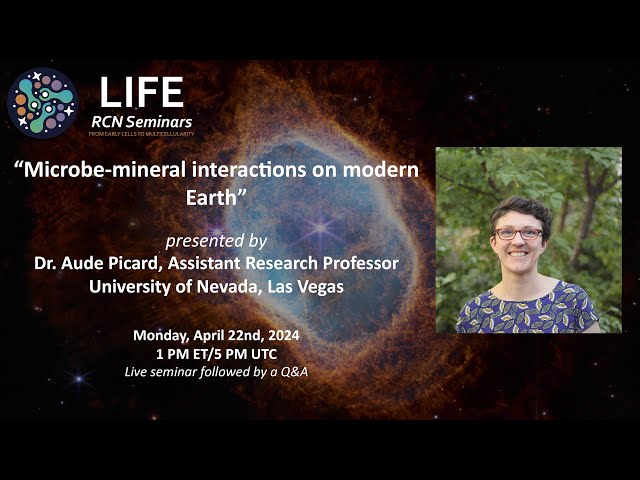 LIFE RCN Seminar Series: Dr. Aude Picard, University of Nevada, Las Vegas