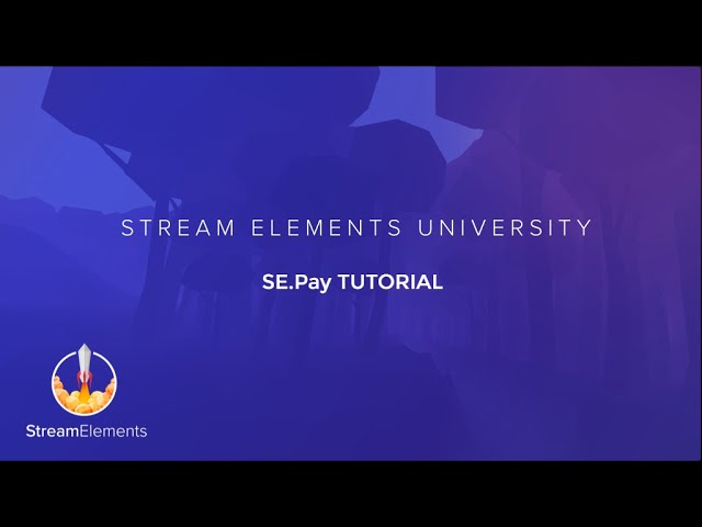 StreamElements SE.Pay Tutorial