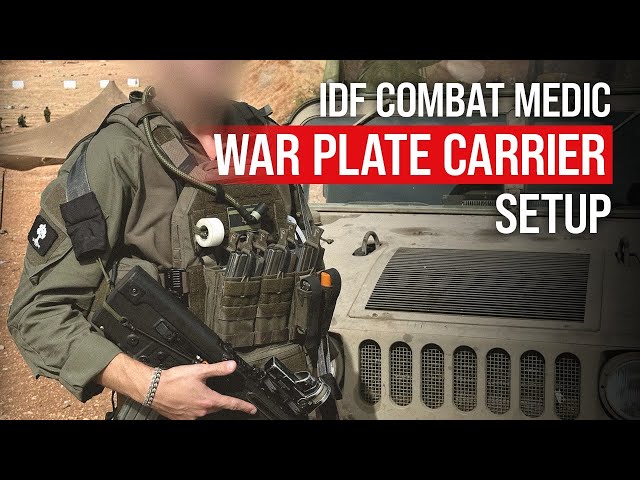 ISRAEL WAR - How an IDF Combat Medic Sets up his Plate Carrier