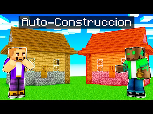 Hice Trampas con UN MOD de AUTO CONSTRUCCIÓN en un Reto de Construcción en Minecraft!