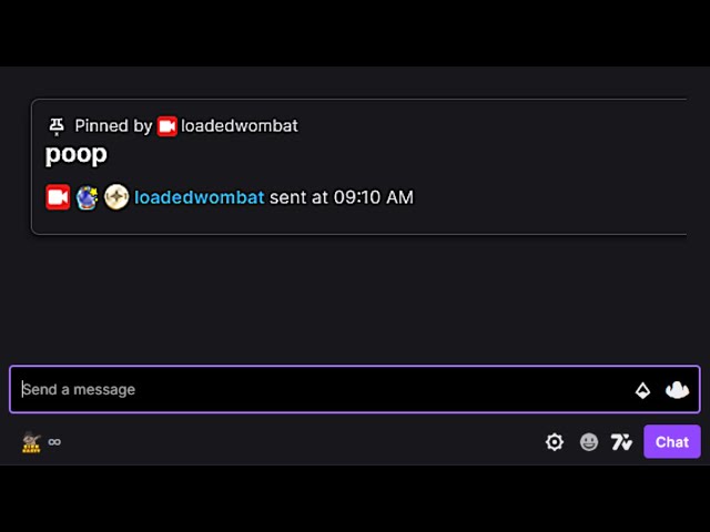 New Twitch Chat Feature: Pinned Messages!