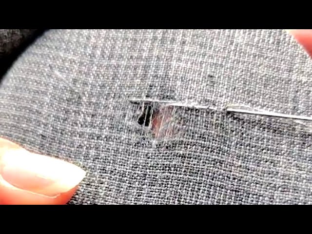 How to Invisibly Repair a Hole in Your Pants at Home Yourself With a Sewing Needle