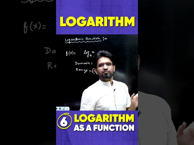 Logarithm as a Function • Logarithm Part 6/6 #logarithm #jee2024 #bhannatmaths