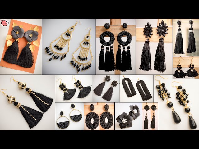 Hot Black!!.. Daily Wear DIY Earrings | Latest Fashion Jewelry Ideas For Girls