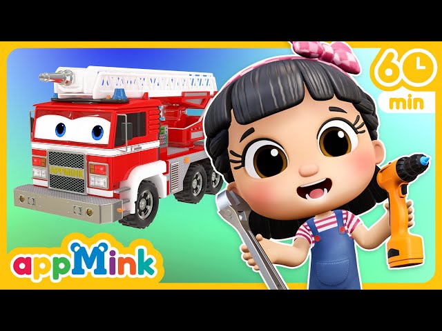 🔧🚗 Construct-a-Craze: Build and Play with Trucks Galore! 🏗️🌈 #appmink #nurseryrhymes #kidssong