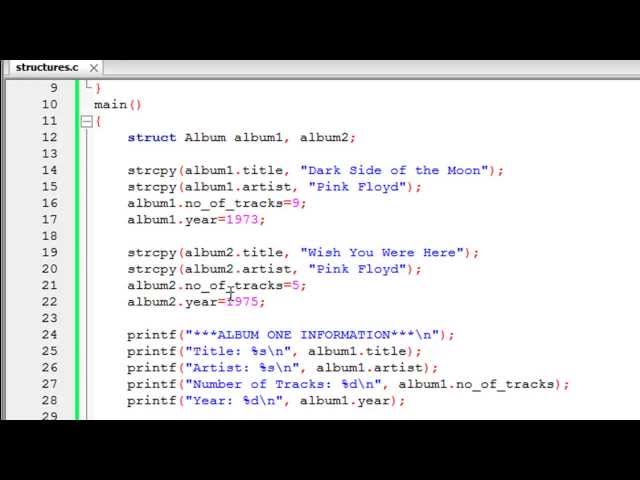 C Programming Tutorial - 65: Accessing Structure Members