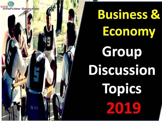 Business & Economy Group Discussion (GD) Topics 2019 for NDA CDS & AFCAT