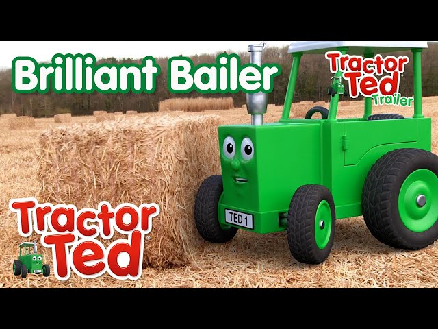 Brilliant Bailer 👏🏼 | New Tractor Ted Trailer | Tractor Ted Official Channel