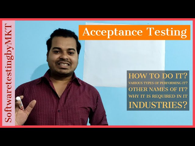 What is Acceptance testing in software testing?