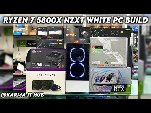 Ryzen 7 5800X NZXT White Pc Build in Mumbai | Karma It Hub 🔥