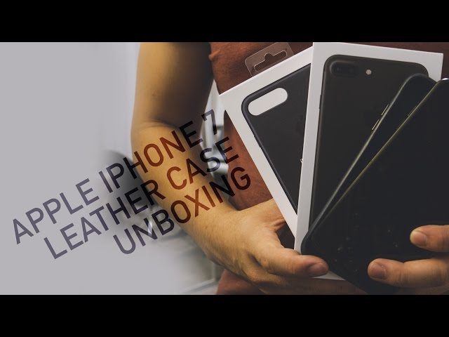 Apple iPhone 7 Plus Leather Case Unboxing