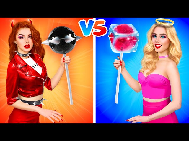 ONLY HOT vs COLD Challenge || 7 Best Situation FIRE Girl vs ICY Girl  by RATATA POWER