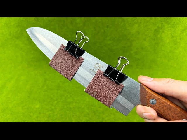 Easy Way To Sharpen A Knife Like A Razor Sharp ! Amazing Result