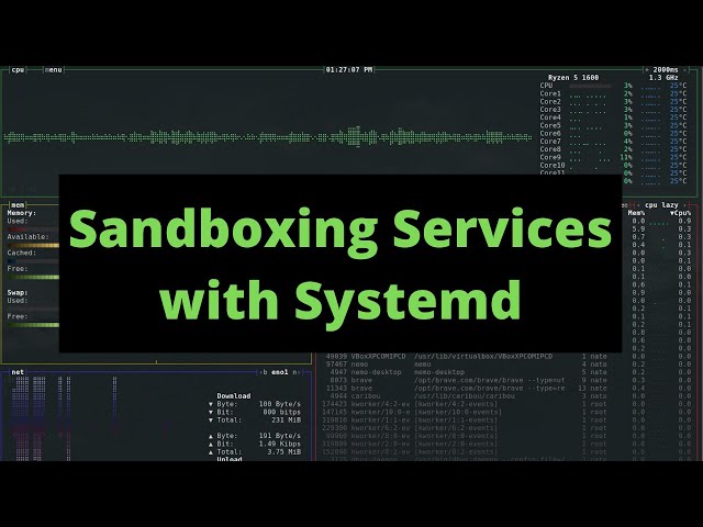 How to Sandbox Services with SystemD