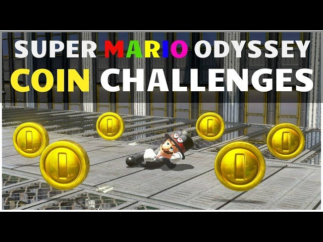 Super Mario Odyssey - Coin Grabbing Parkour Challenges