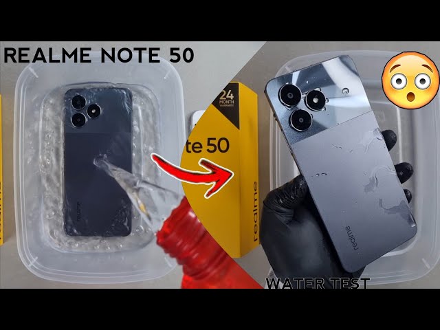 Realme Note 50 iP54 Water Test 💦💧| Actually Waterproof Or Not???⚠️⚠️