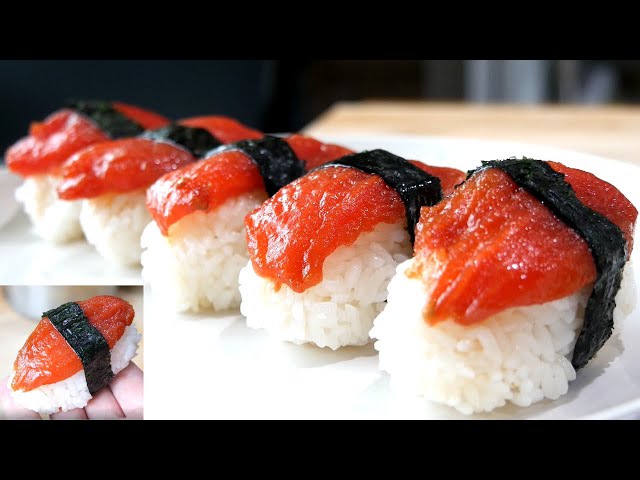 how to make plant-based “tuna” nigiri. 🍣🌱