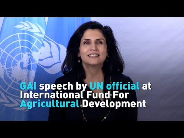 GAI speech by Associate Vice-President of Strategy and Knowledge Department at IFAD