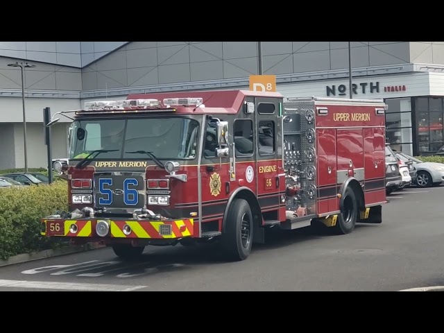 Upper Merion Fire EMS Engine and Tower 56 Taking up+ Walkaround 4-28-24
