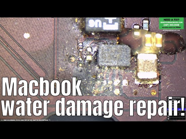 A1466 Macbook Air 820-3437 fixed after lots of water damage