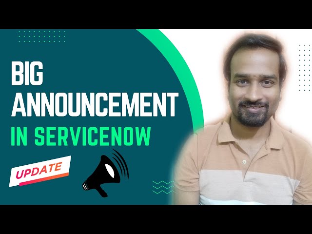 Big Announcement in ServiceNow | Engineer Vineet Jajodia