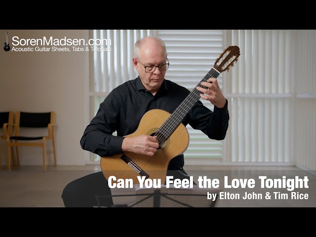 Can You Feel the Love Tonight by Elton John & Tim Rice - Danish Guitar Performance - Soren Madsen