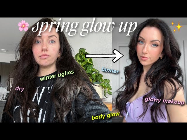 spring makeup glow up ✨ goodbye to the winter uglies 👋🏻