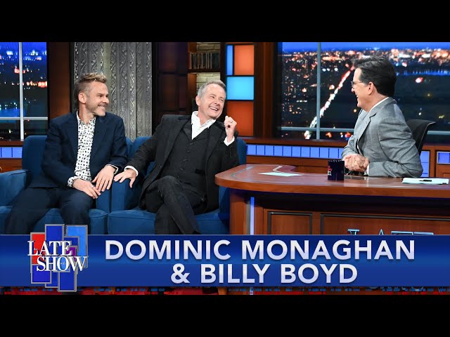 Dominic Monaghan & Billy Boyd Perform A Hobbit Drinking Song With Stephen Colbert