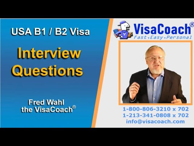 USA B1 B2 Visitor Visa Interview Questions and Answers b214