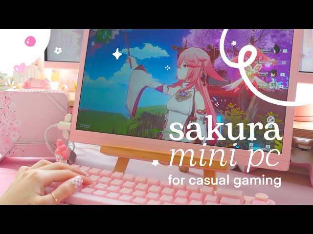 🌸 a pretty pink sakura mini pc for some casual + comfy gaming | ft. minisforum venus um773 se lite ✿