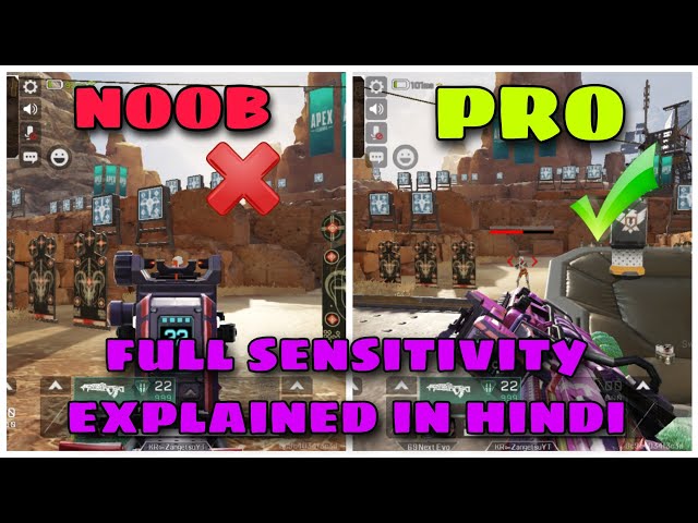Apex legend mobile sensitivity easily explained in hindi || Become a pro by following these tips