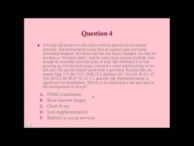 Hematology Review Questions - CRASH! Medical Review Series
