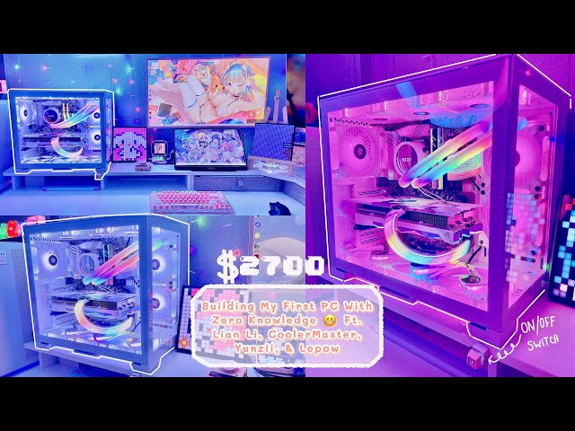 ✨ Building My First PC W/ Zero Knowledge 😬 | Not Budget Friendly 🎀 Ft. Lian Li & CoolerMaster 💗