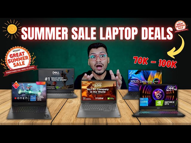 🔥Amazon Great Summer Sale 2024🔥Best Laptop Deals Under ₹70k-₹100k On Amazon Great Summer Sale 2024