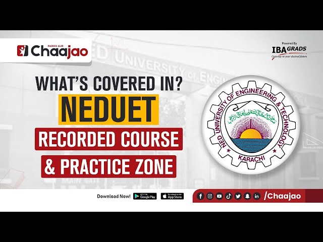 What's covered in NED Recorded Course & Practice Zone |  Chaajao