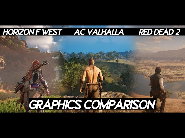 Horizon Forbidden West "GRAPHICS COMPARISON" VS RDR 2 VS AC Valhalla | Which game looks better ?