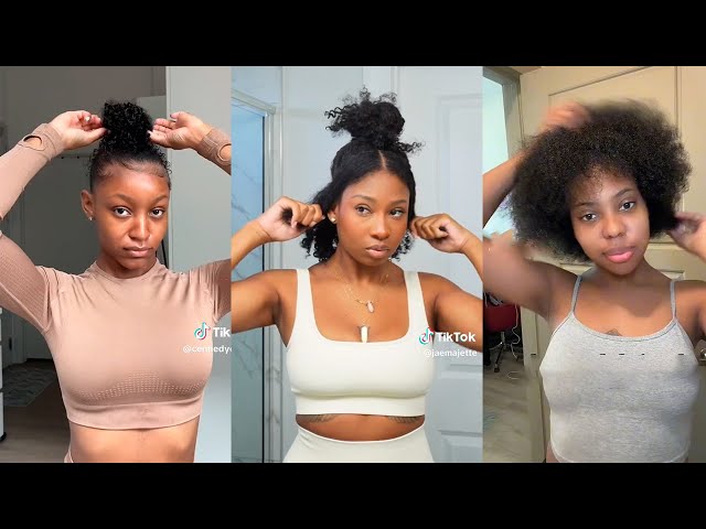 20 SIMPLE NATURAL HAIRSTYLES TUTORIALS 💞 PROTECTIVE HAIRSTYLE FOR WOC