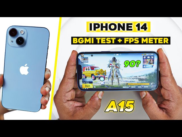 iPhone 14 Pubg Test with FPS Meter 🔥 60 FPS KING..