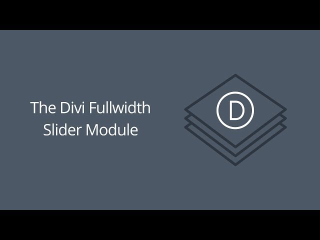 Divi Fullwidth Slider Module