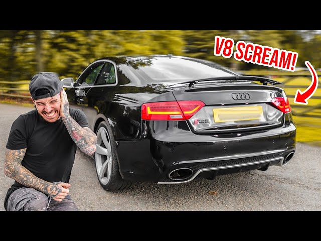 I FITTED AN INSANE EXHAUST TO THE WRECKED AUDI RS5