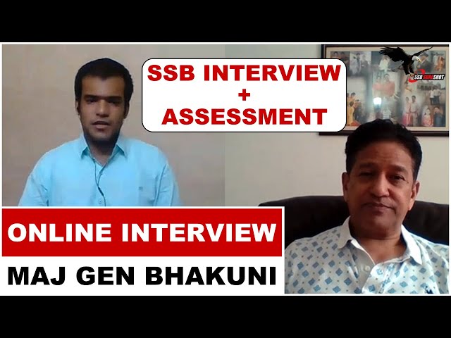 SSB Live Interview by Gen Bhakuni (Former Commandant SSB Bangalore) | Online Interview Snippets