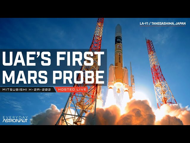 Watch UAE launch their first probe to Mars (HOPE) with Japan's H-IIA 202 Rocket!