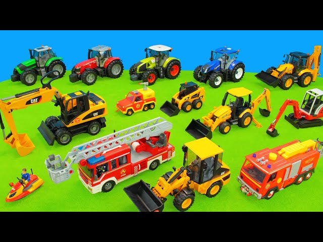 Bagger,Traktor,SEK,Feuerwehr,Polizei,Lastwagen,Spielzeugauto,SWAT,Krankenwagen,Rennauto,Müllwagen