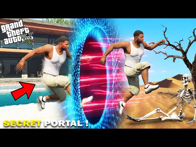 GTA 5 : Franklin Travels To Other World Through Mysterious Portal in GTA 5 !
