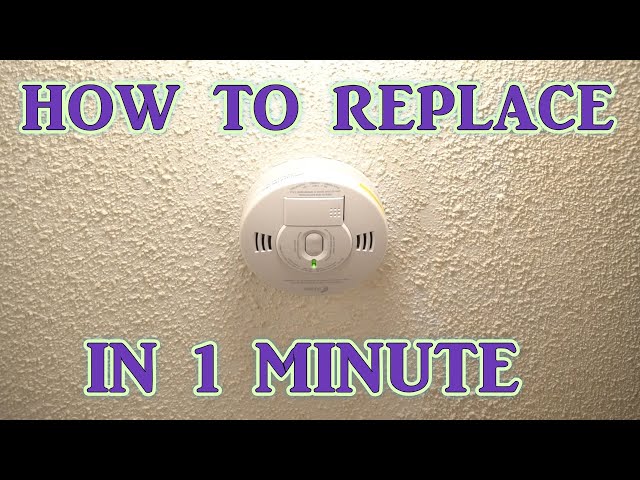 HOW TO REPLACE SMOKE DETECTOR in One Minute!