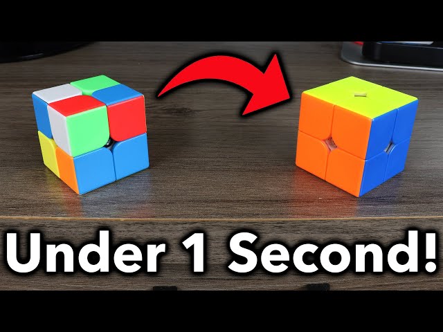 How To Solve A 2x2 Rubik's Cube In UNDER 1 SECOND