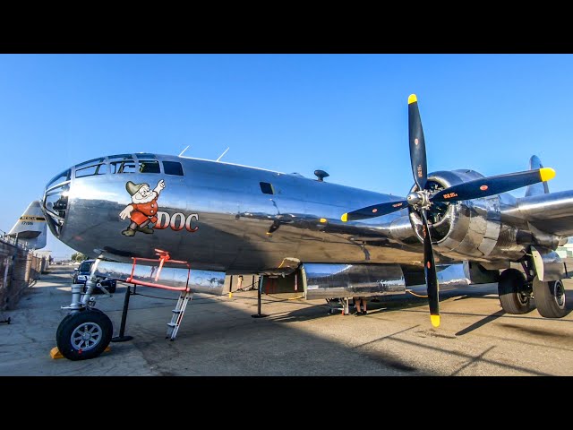 The Mighty Boeing B-29 Superfortress Flies Again (up close look and walk through)