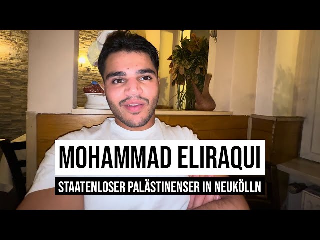 12.11.2023 #Berlin Mohammad Eliraqui, staatenloser Palästinenser in #Neukölln #KiezSpaziergang