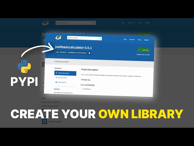 Create, Package & Publish your OWN Python Library