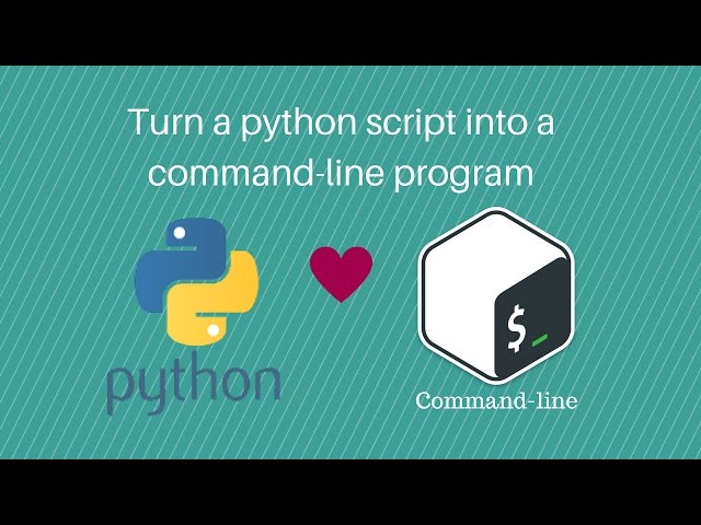 How to turn a python script into a command-line program